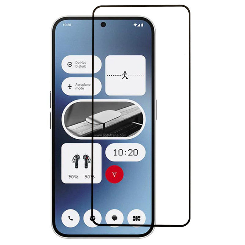 Protetor de ecrã de vidro temperado integral para telemóveis Nothing (2a)