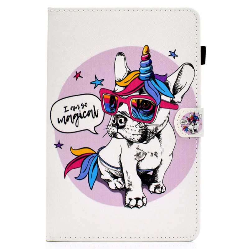 Capa para Samsung Galaxy Tab A7 Lite Unicórnio Cão