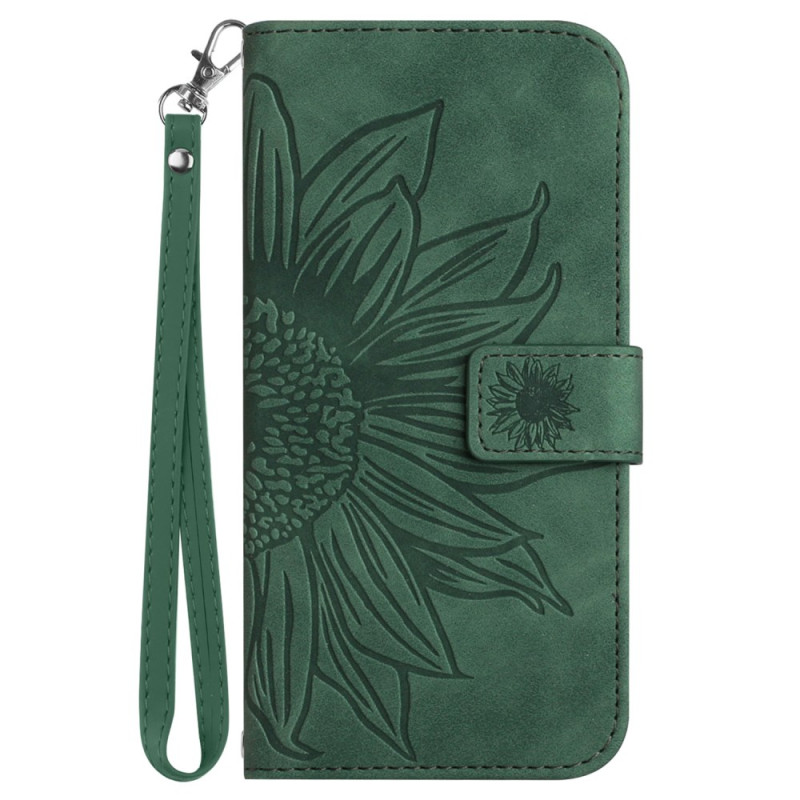 Capa com cordão para o Honor 90 Smart Sunflower