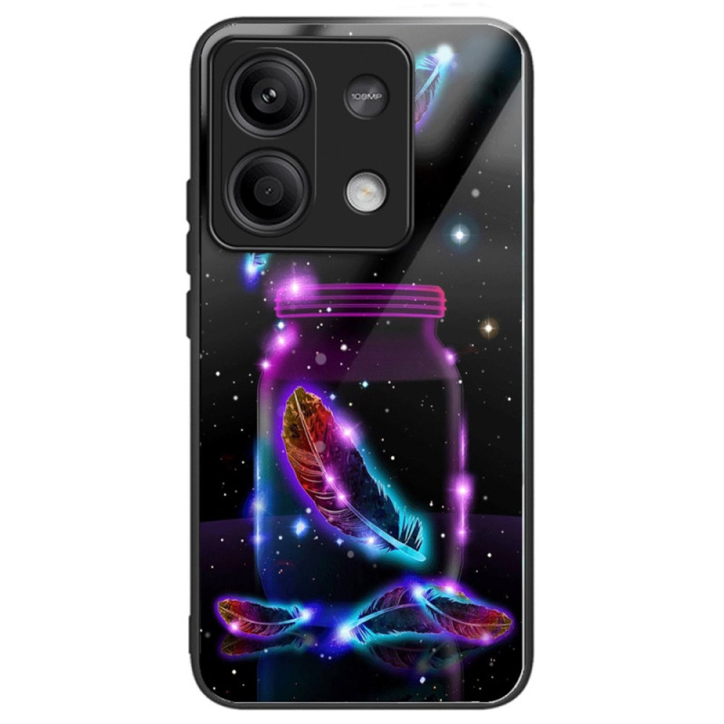 Xiaomi Redmi Note 13 5G Capa de vidro temperado Fluorescent Feather