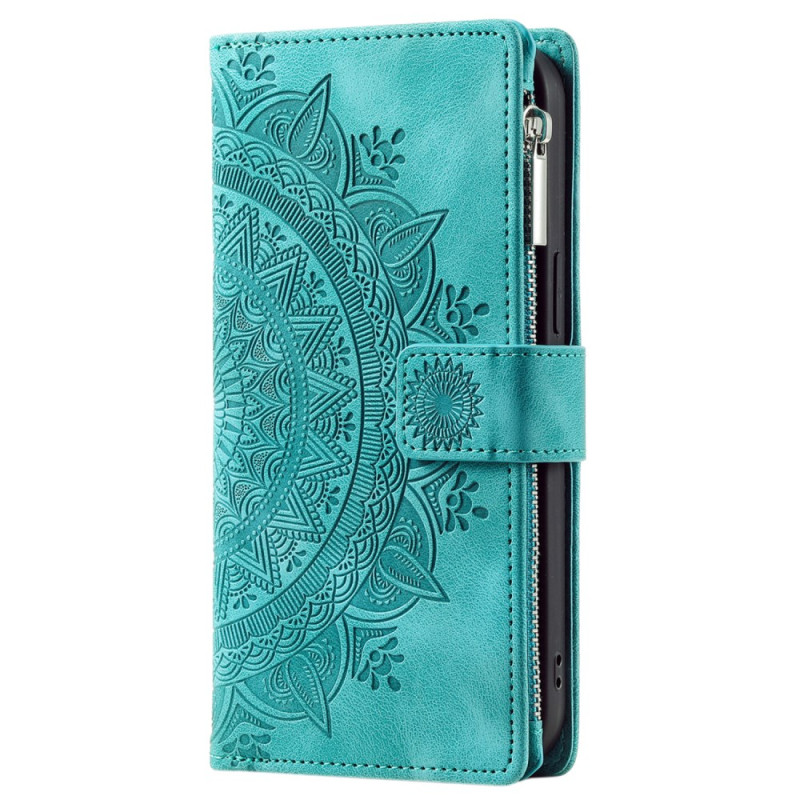 Capa Xiaomi Redmi Note 13 5G Couro Efeito Mandala Cordão
 Estojo
