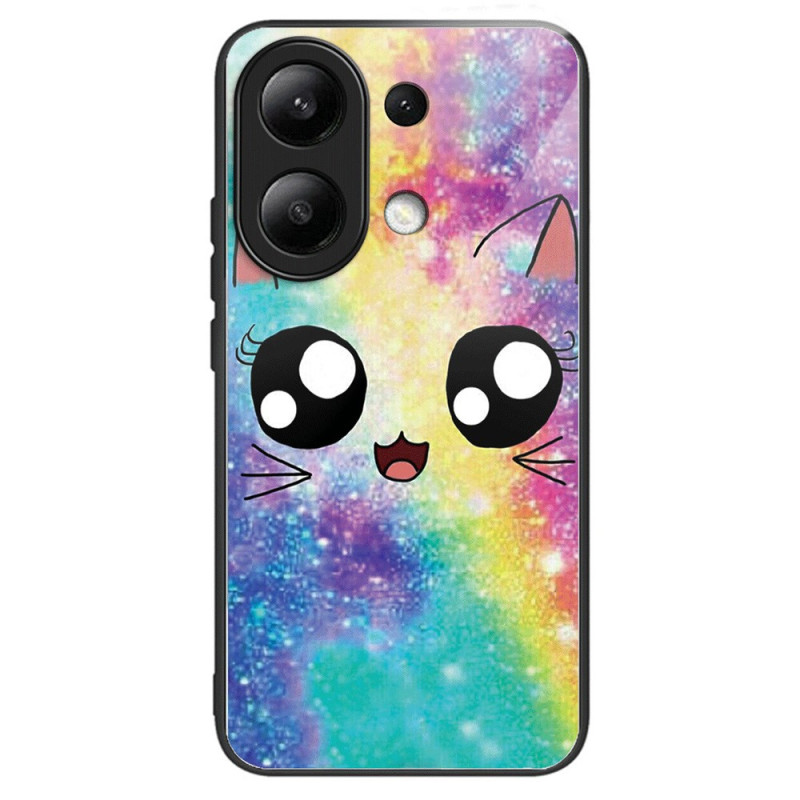 Xiaomi Redmi Note 13 4G Capa de vidro temperado Gato arco-íris