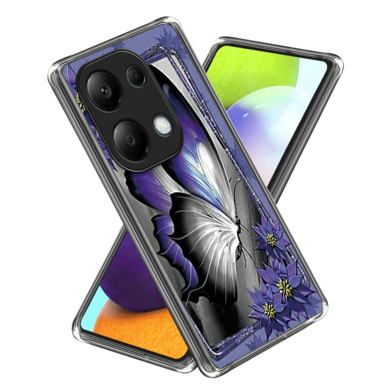 Xiaomi Redmi Note 13 Pro 4G / Poco M6 Pro 4G Capa Butterfly Purple
