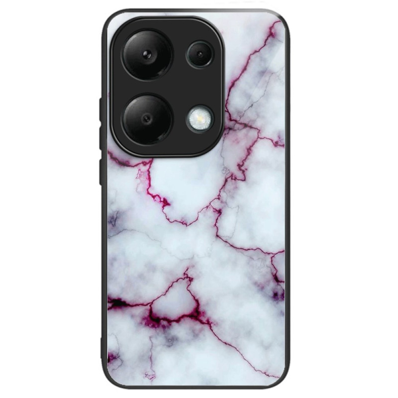 Capa Xiaomi Redmi Note 13 Pro 4G / Capa Poco M6 Pro 4G Mármore de vidro temperado Roxo