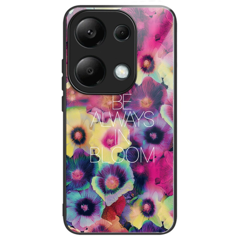 Capa de vidro temperado Xiaomi Redmi Note 13 Pro 4G / Poco M6 Pro 4G Flores coloridas