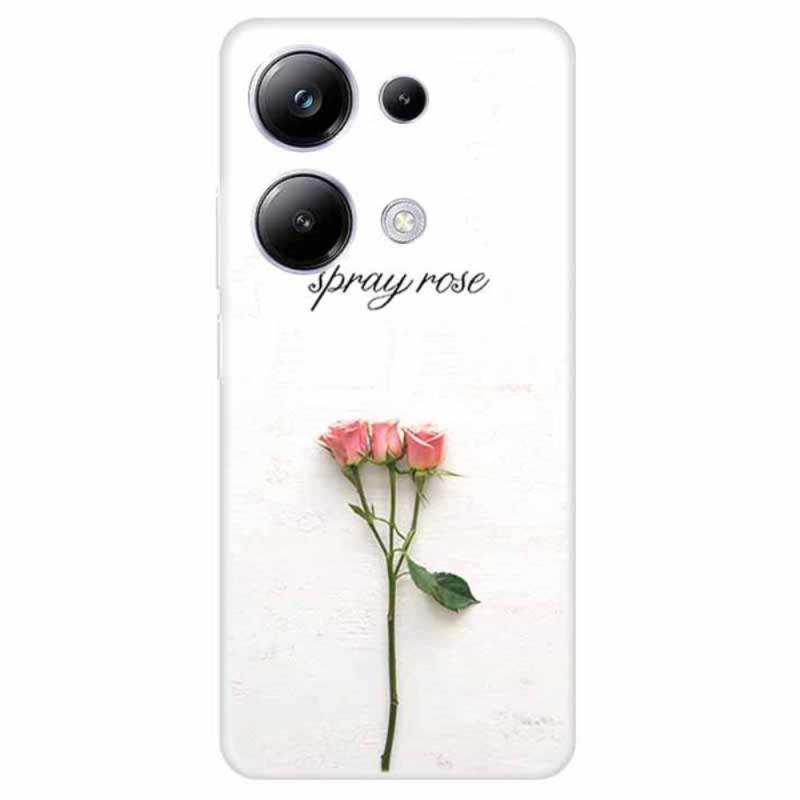 Capa Três Flores Xiaomi Redmi Note 13 Pro 4G / Poco M6 Pro 4G