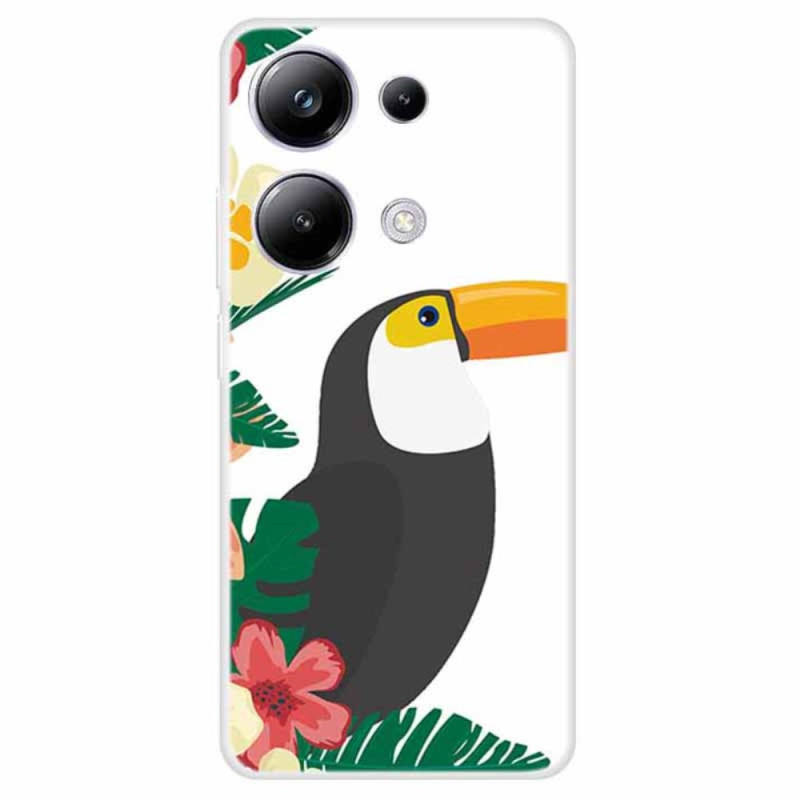 Capa Xiaomi Redmi Note 13 Pro 4G / Poco M6 Pro 4G Folhas e pássaros