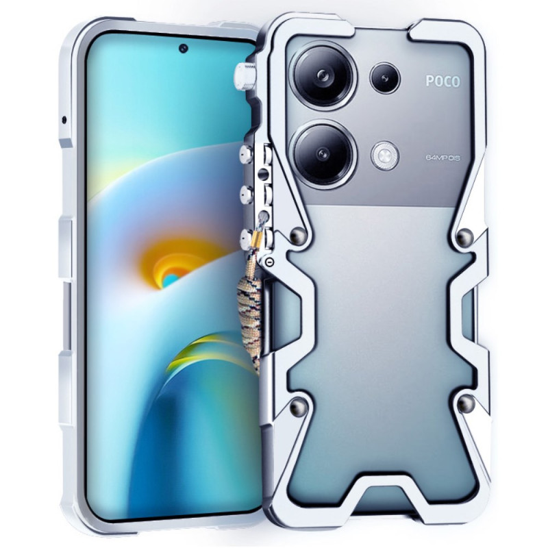 Capa em liga de alumínio para Xiaomi Redmi Note 13 Pro 4G / Poco M6 Pro 4G Liga de alumínio com braço mecânico