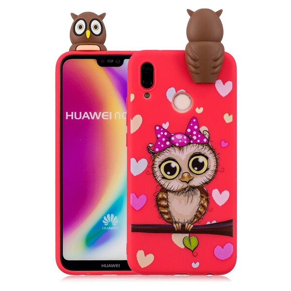 Capa Huawei P20 3D Miss Coruja