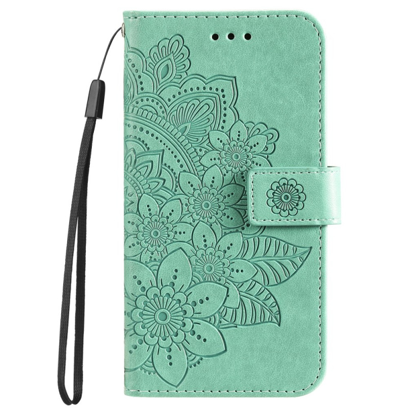 Capa Huawei Nova 12 SE com padrão floral e alça