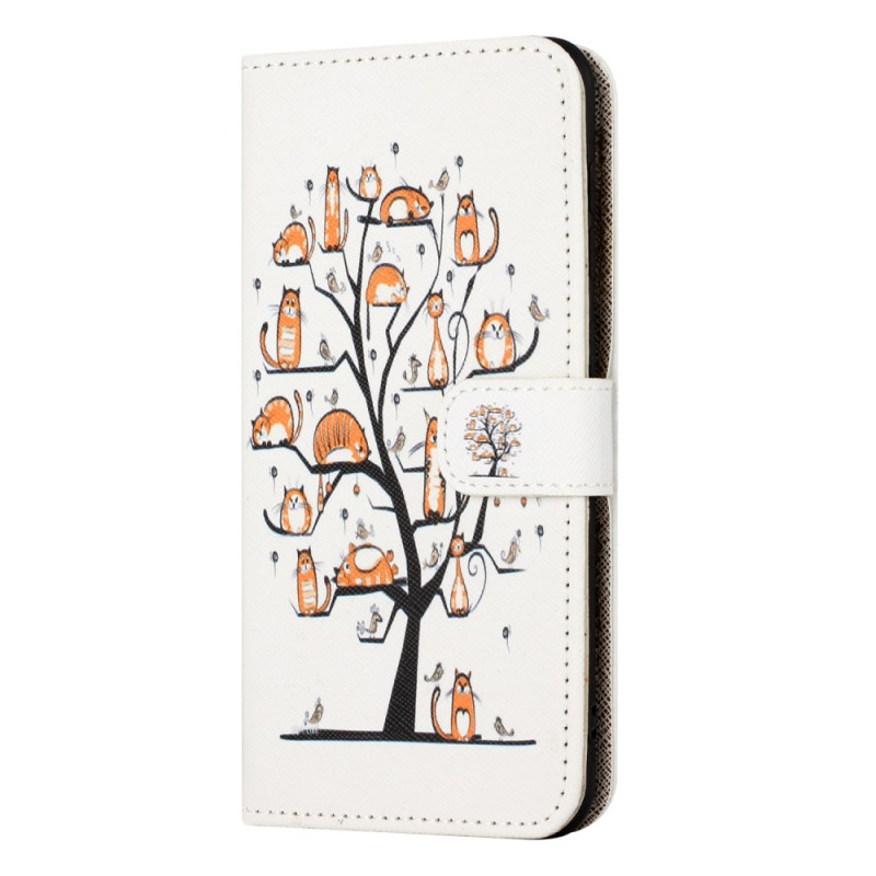 Capa para Samsung Galaxy M15 5G Gatos e Cordão
 Árvore