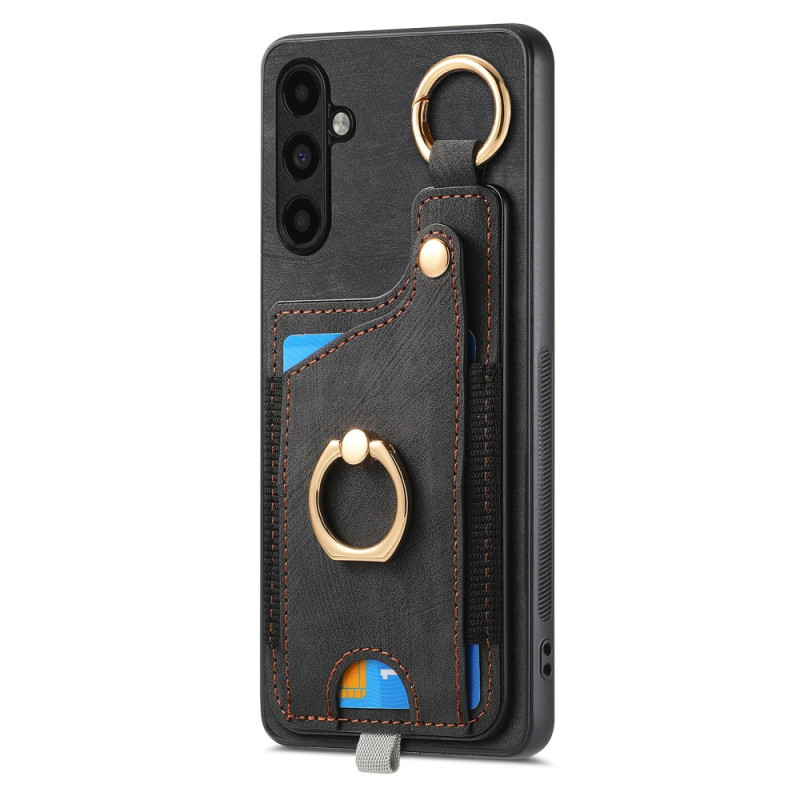 Capa Samsung Galaxy M15 5G Suporte para cartão e suporte para anel