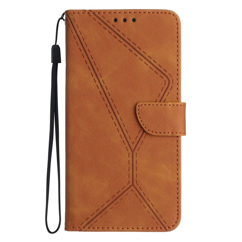 Capa para Samsung Galaxy M15 5G com alças pontilhadas e forradas