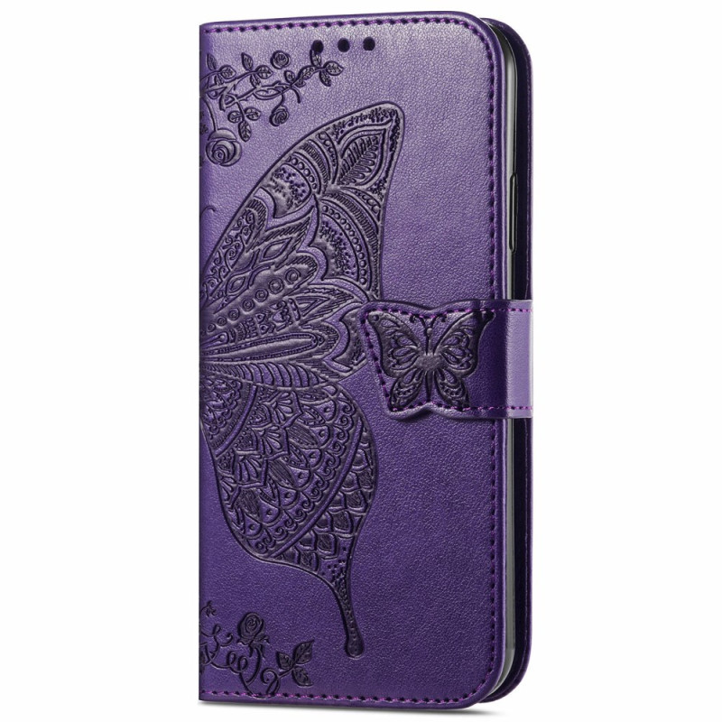 Capa para Samsung Galaxy M15 5G com fita em forma de borboleta barroca