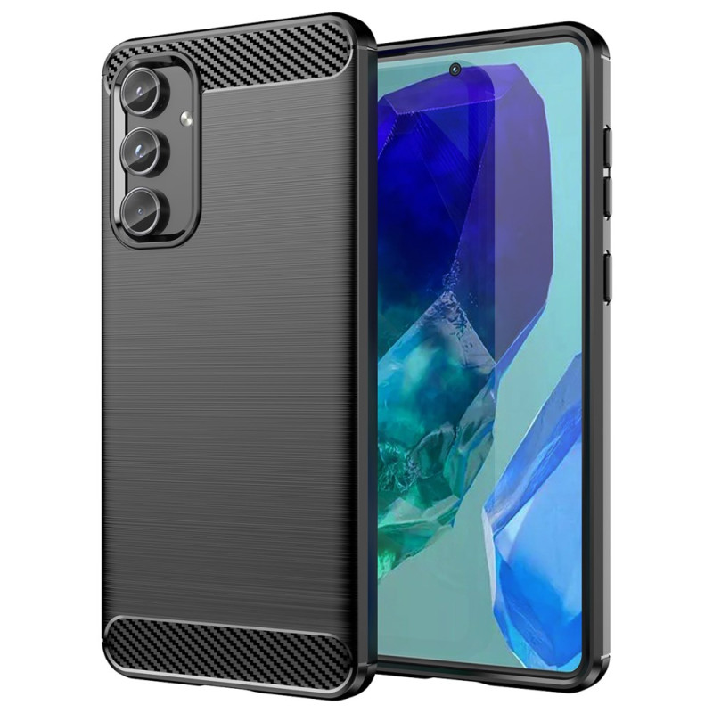 Capa de fibra de carbono escovada para Samsung Galaxy M55 5G