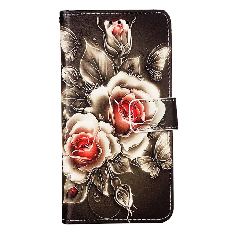 Capa
 Oppo A79 5G cor-de-rosa com bracelete