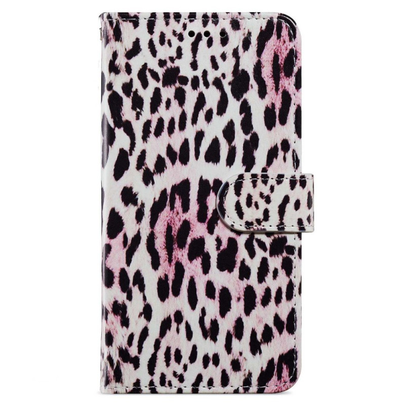 Capa com cordão para Oppo A79 5G Leopard Print