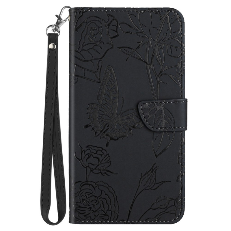 Capa Oppo Reno 11F 5G Butterflies with Strap