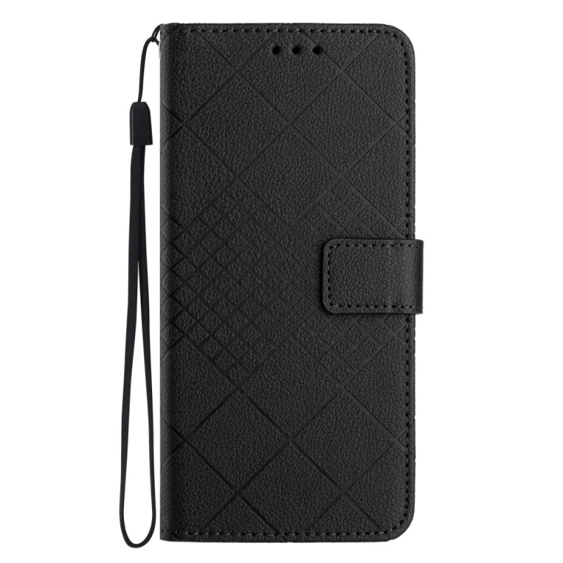 Capa Oppo Reno 11F 5G padrão Losange com bracelete