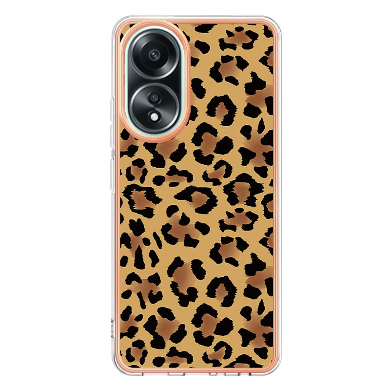 Oppo A58 4G Capa
 com estampa de leopardo