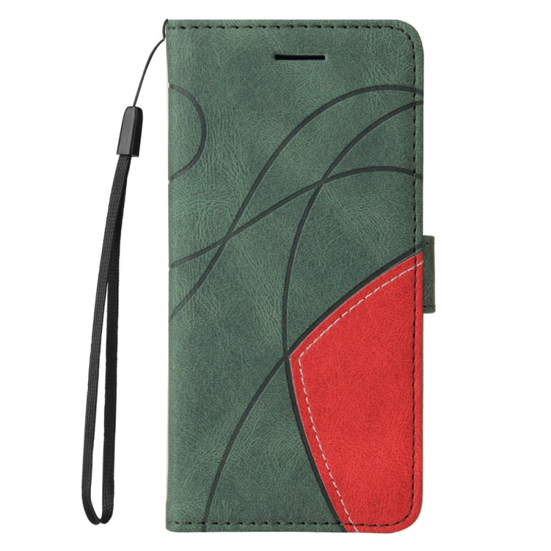 Capa de linhas onduladas bicolor para Oppo A58