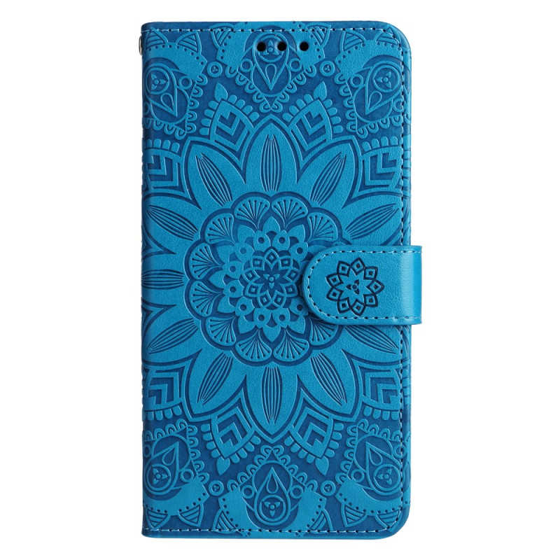 Capa com cordão para Oppo A58 Sunflower