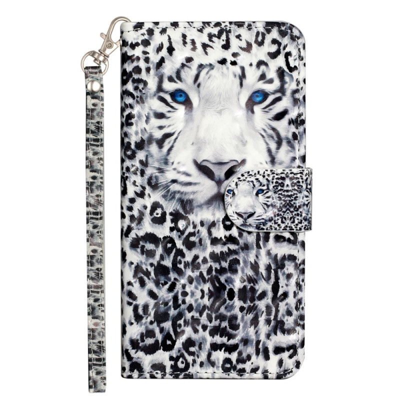 Oppo A38 / A18 Capa
 com alça Leopardo