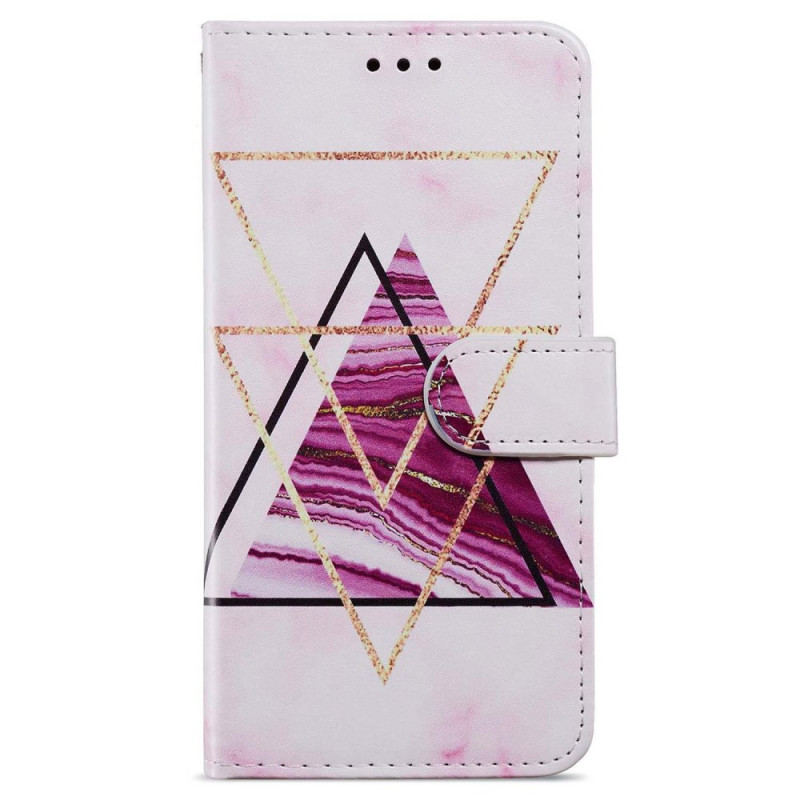 Capa com cordão para Oppo A38 Marble Tricolour