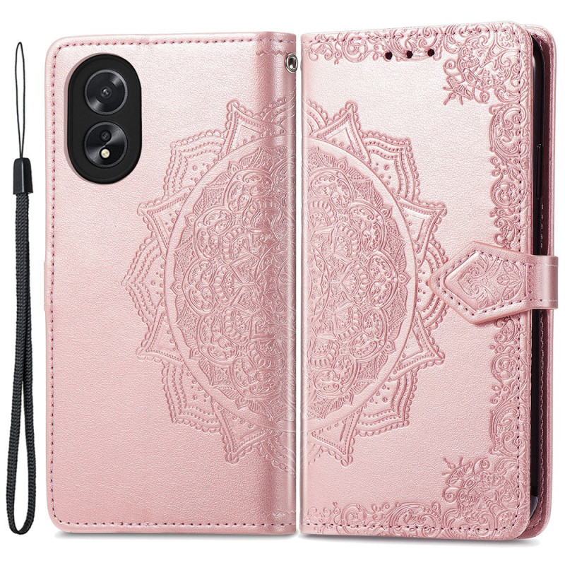 Oppo A38 / A18 Capa com cordão barroco Mandala