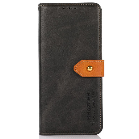 Capa com botão dourado para...