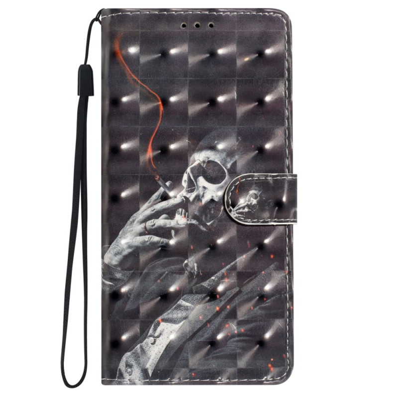 Capa Oppo A78 Smoking Skeleton 3D pattern