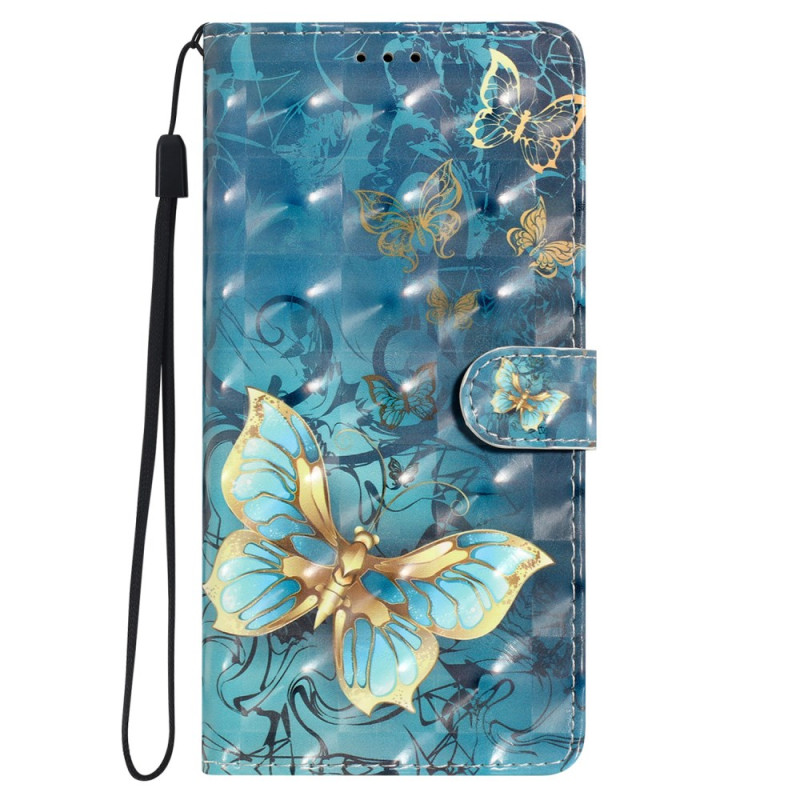 Capa para Oppo A78 3D Butterflies Strap