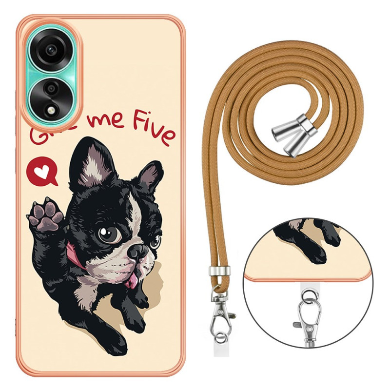 Oppo A78 String Case Cão Give Me Five