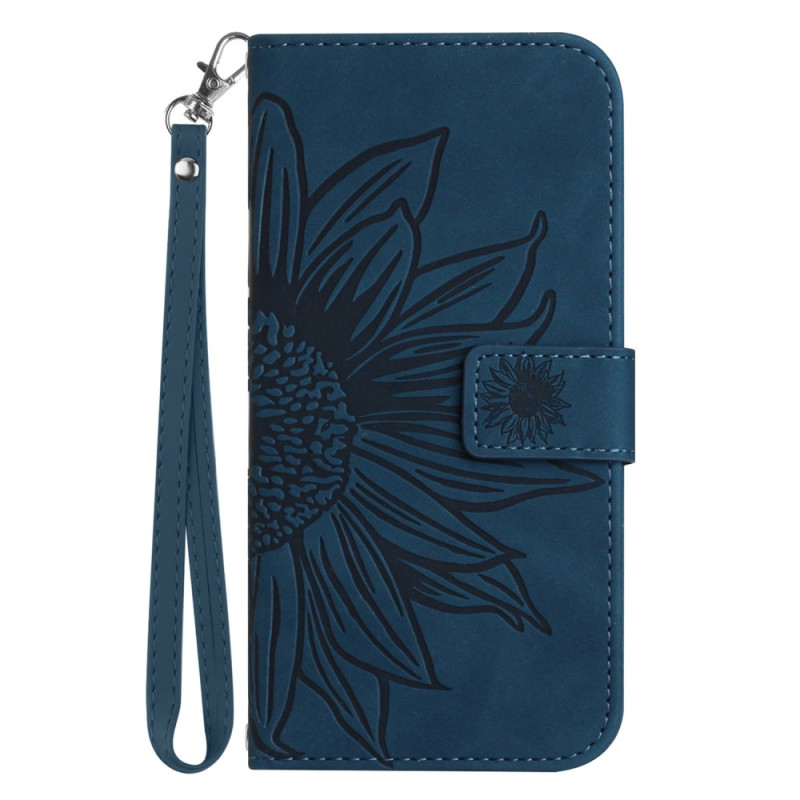 Capa com cordão para Oppo A78 Sunflower