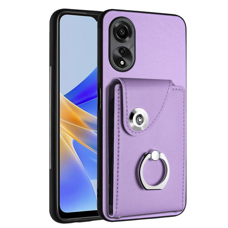 Capa
 Oppo A78 5G Porta-cartões com rebordos e anel de suporte