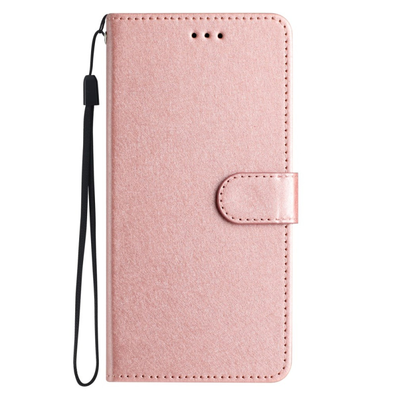 Capa com cordão para Oppo A77 5G / A57 5G com textura de seda