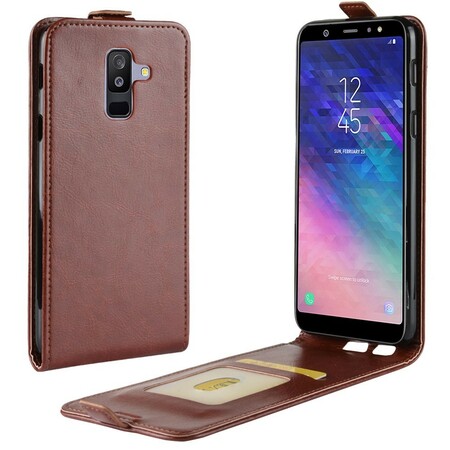 Capa de couro dobrável Samsung Galaxy A6 Plus