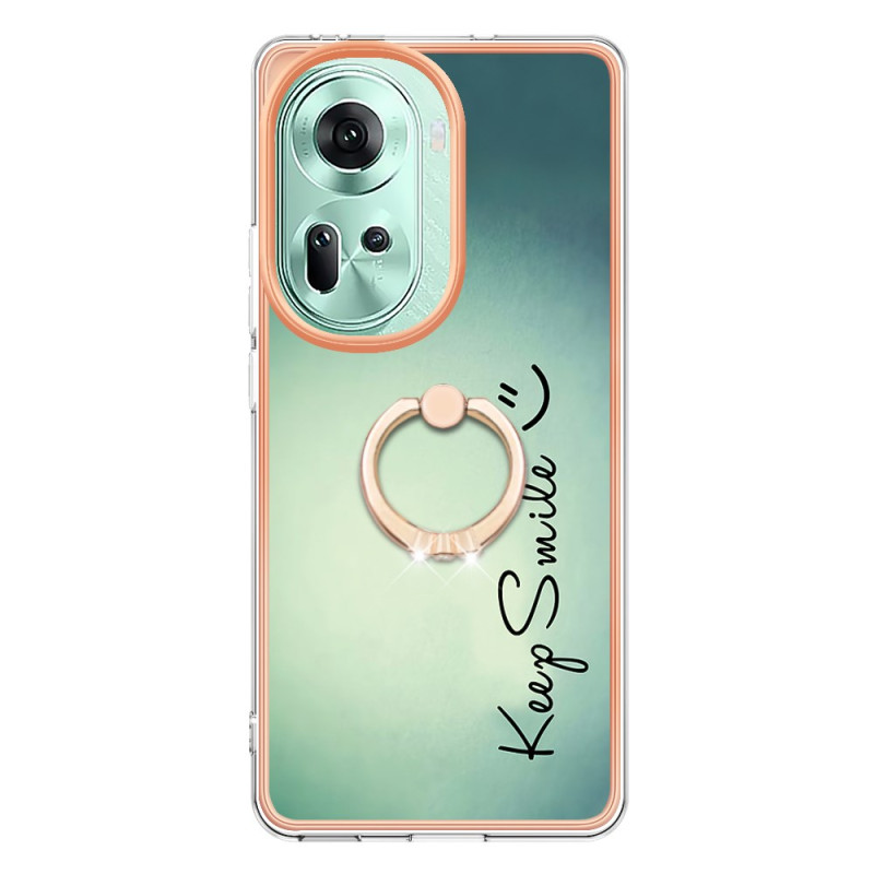 Capa Oppo Reno 11 5G Anel de apoio para manter o sorriso