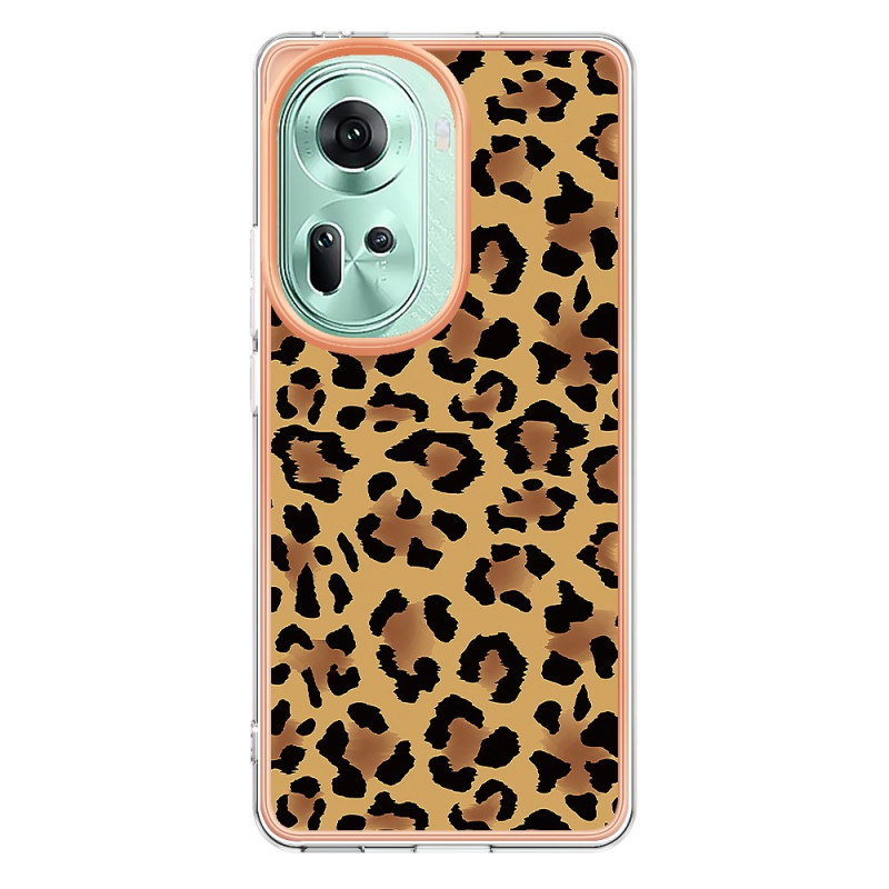 Capa com impressão leopardo Oppo Reno 11 5G