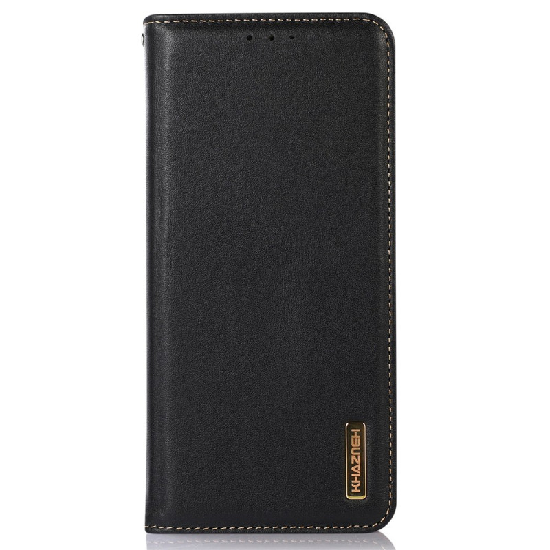 Capa flip Oppo Reno 11 5G em pele de napa KHAZNEH