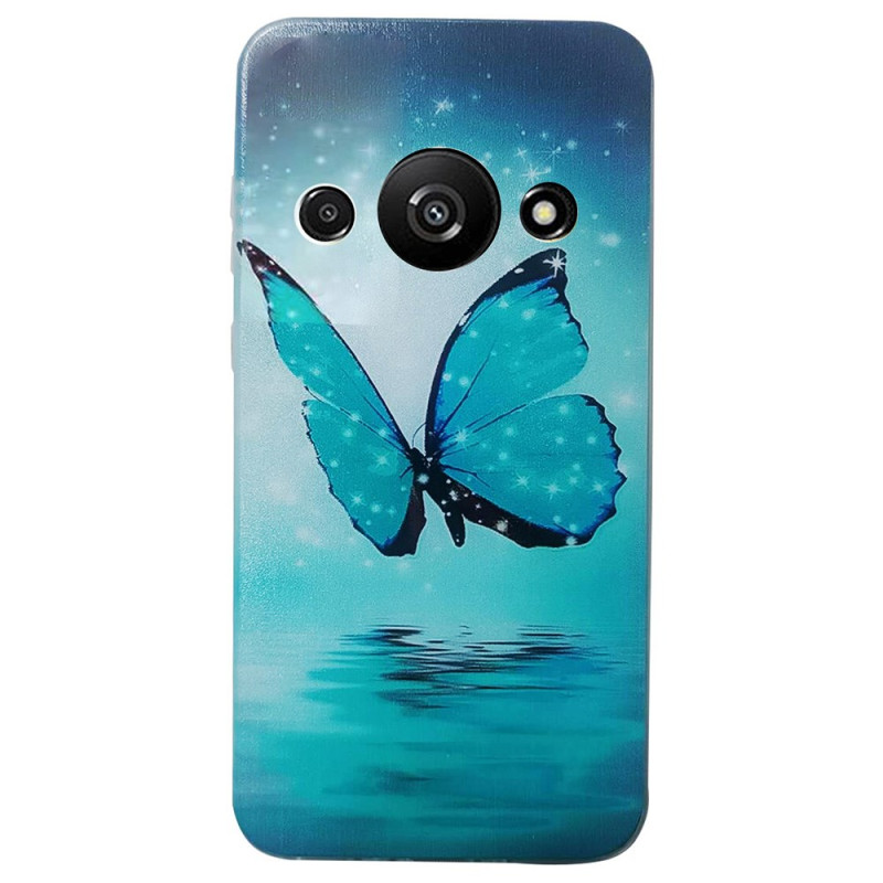 Capa borboleta azul para Xiaomi Redmi A3