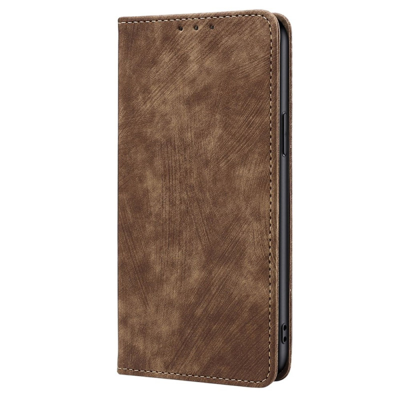 Capa flip Xiaomi Redmi A3 Vintage Wallet com bloqueio RFID