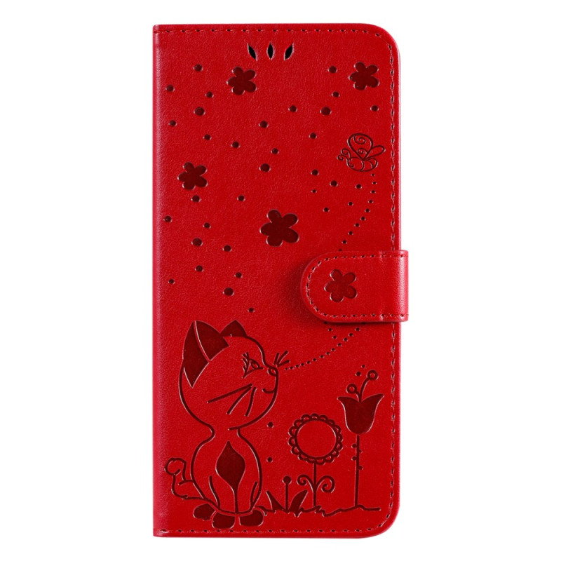 Capa para Xiaomi Redmi A3 Gato e Abelha