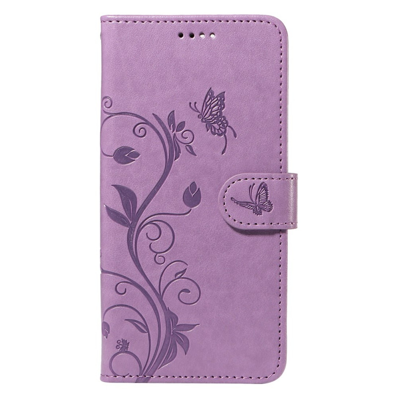 Capa para Honor 200 Lite com borboletas e flores