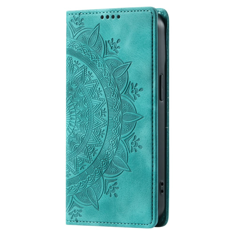 Capa para Honor 200 Lite Efeito camurça Padrão mandala