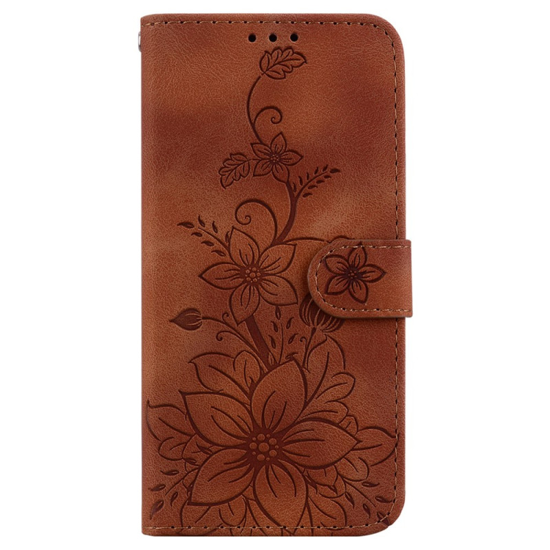 Capa com cordão para Oppo A60 com padrão floral