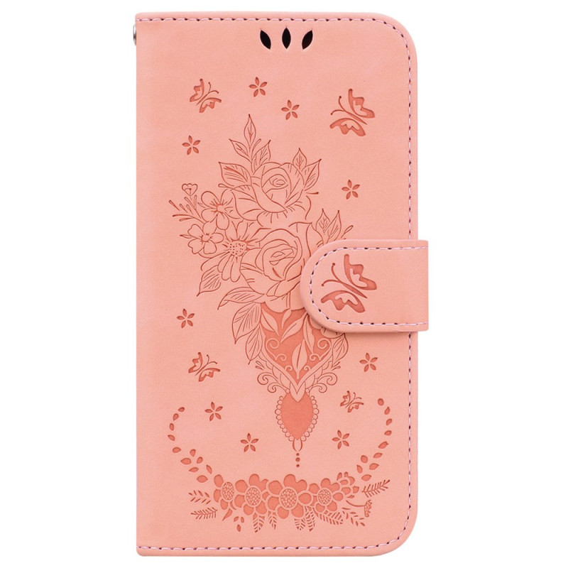 Capa para Oppo A60 Rosa e Borboleta