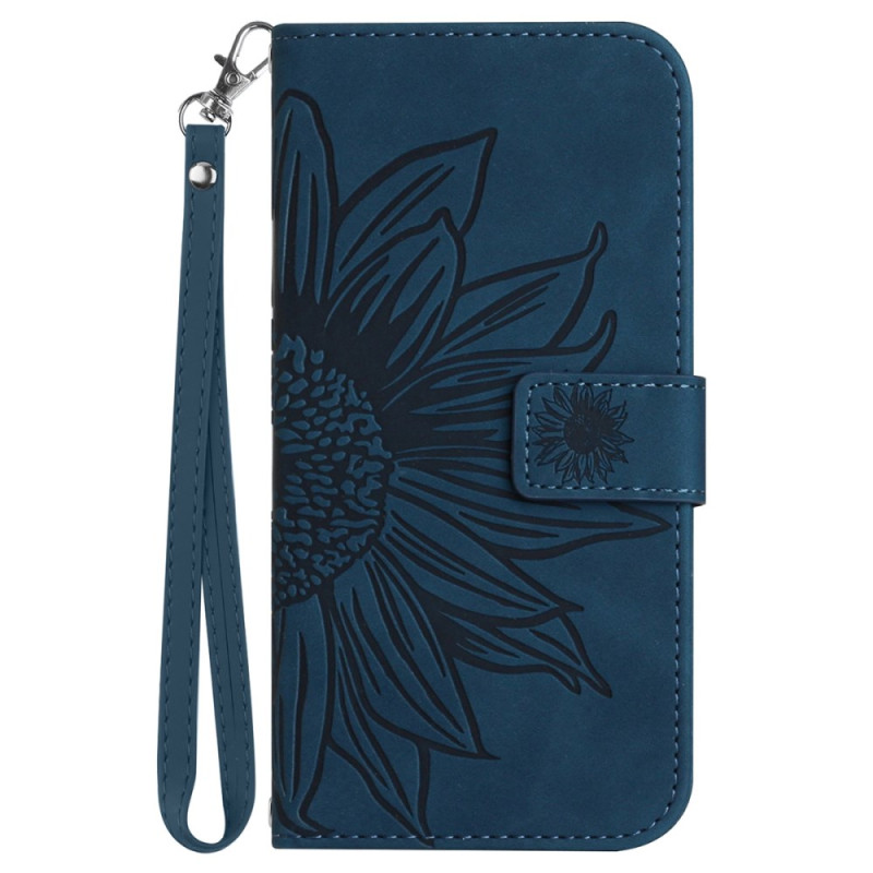 Capa com cordão para Oppo A60 Sunflower Print