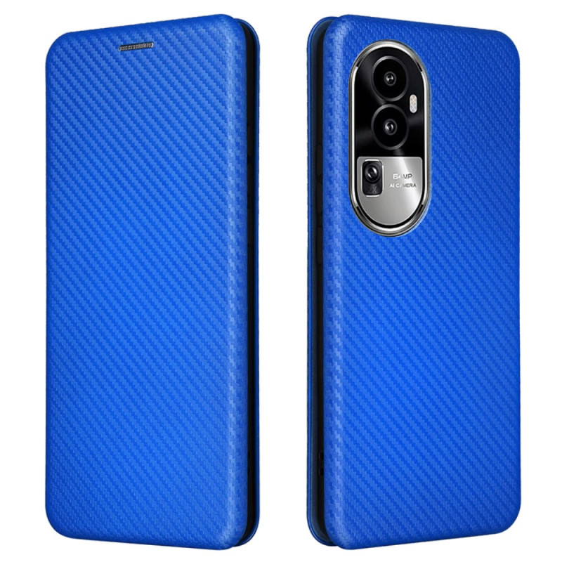 Capa flip Oppo Reno 10 Pro Plus Fibra de carbono