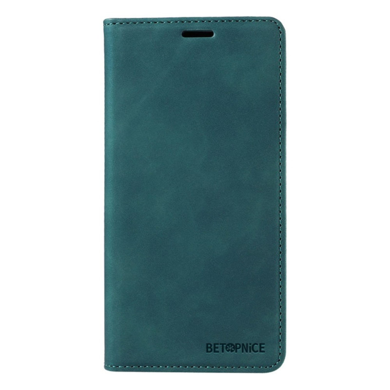 Capa flip Oppo Reno 10 Pro Plus Efeito camurça Bloqueio RFID